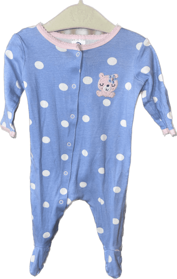 Gerber 0-3mo Blue Onesie with Bear Pajamas