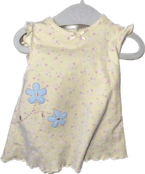 Child of Mine Made by Carter's Yellow Floral 0-3mo Dress