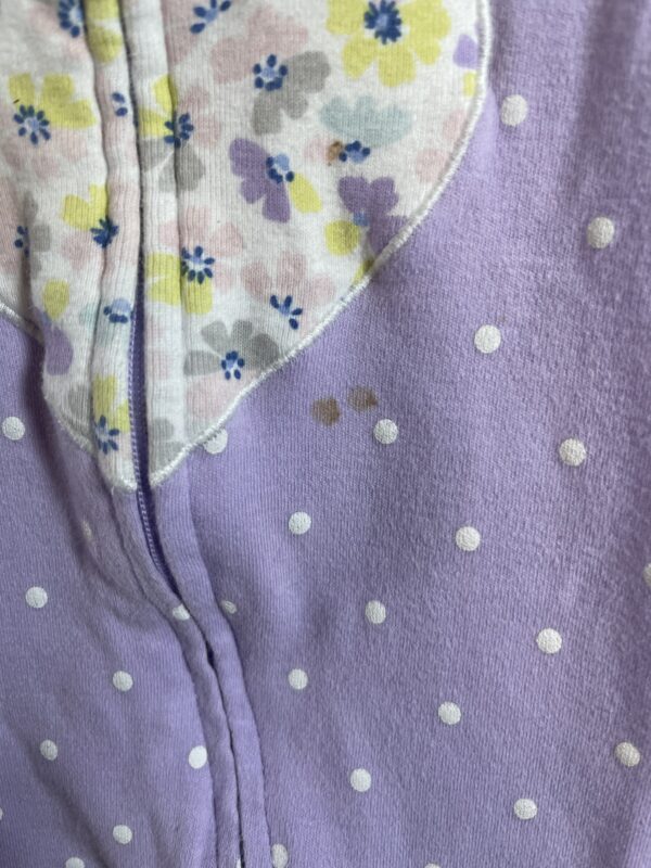 Carter's Purple with Heart Long Sleeve Onesie 0-3mo - Image 2